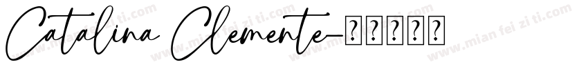 Catalina Clemente字体转换